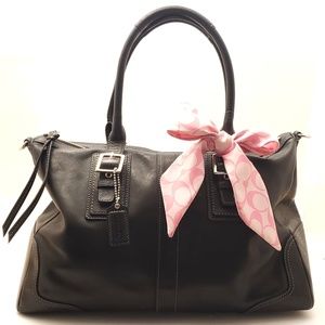 Coach – Hampton Leather Satchel Handbag